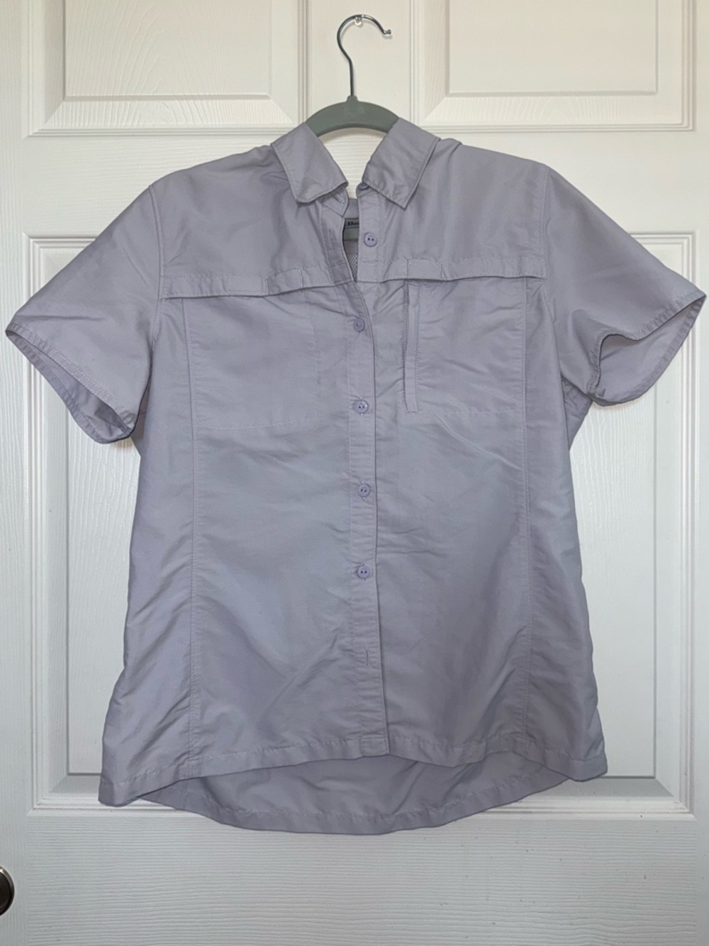 L.L. Bean Pale Lavender Button-Up Shirt